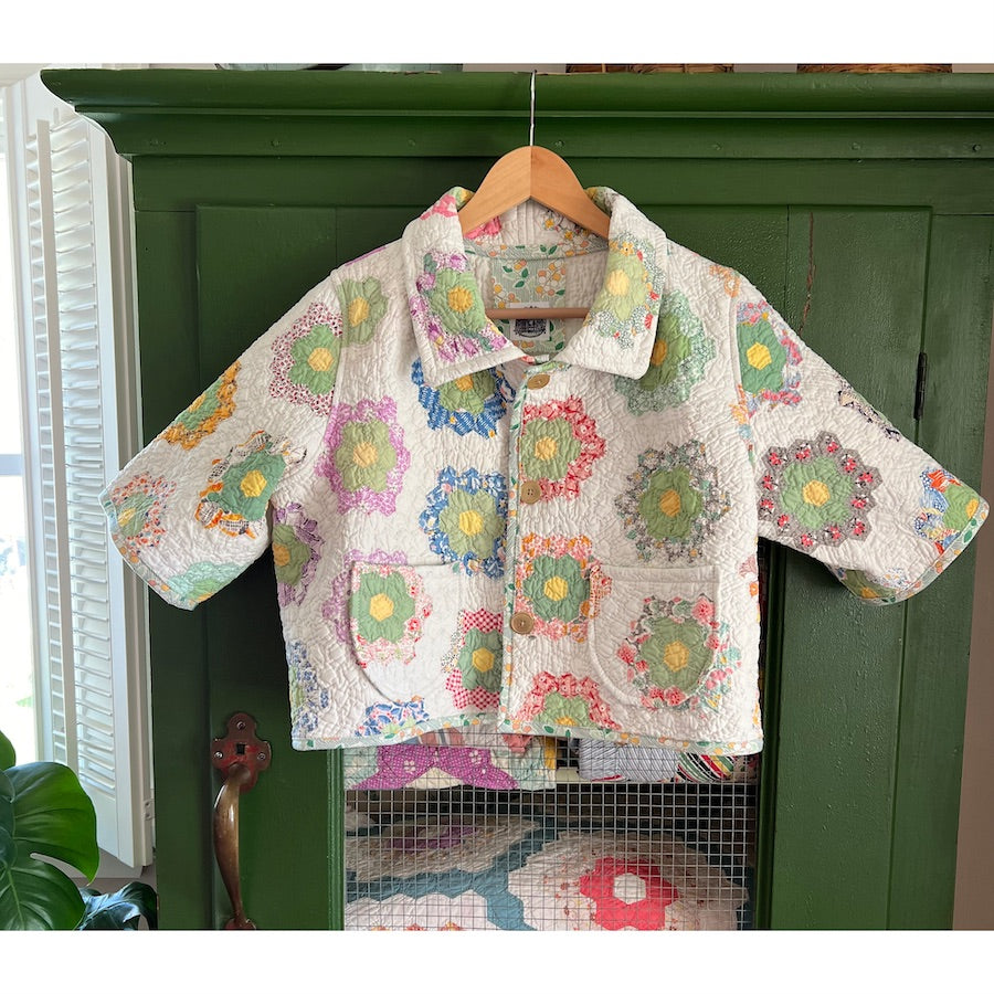 Grandmother's Flower Garden Short Sleeve Jacket