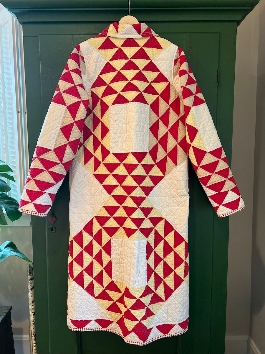 Ocean Waves Duster length chore coat
