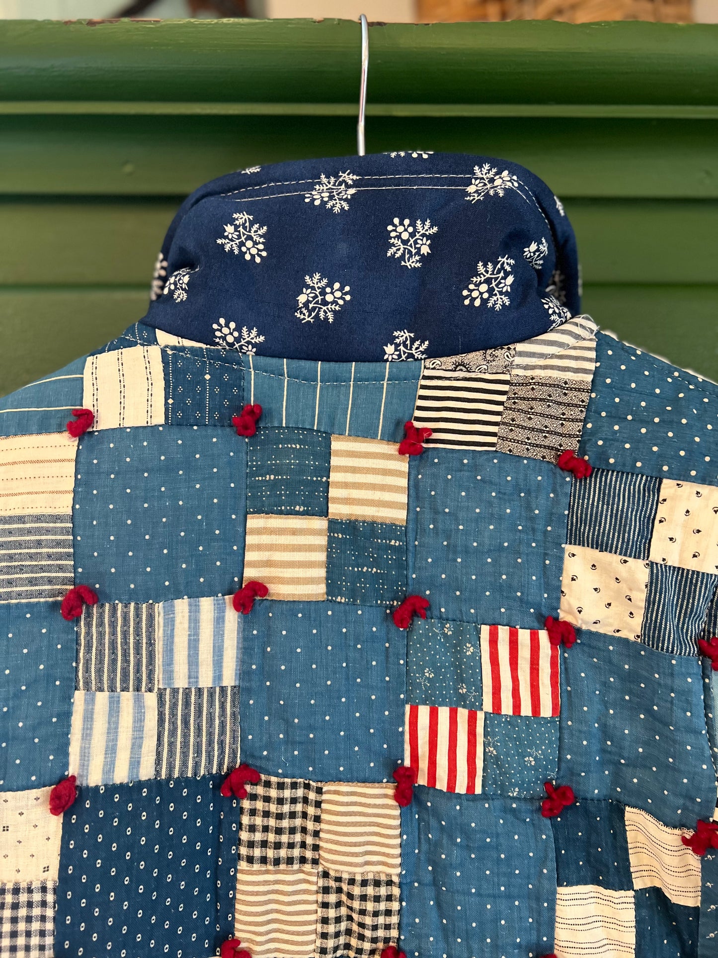 Cropped Carmens Block Jacket with Removable Collar