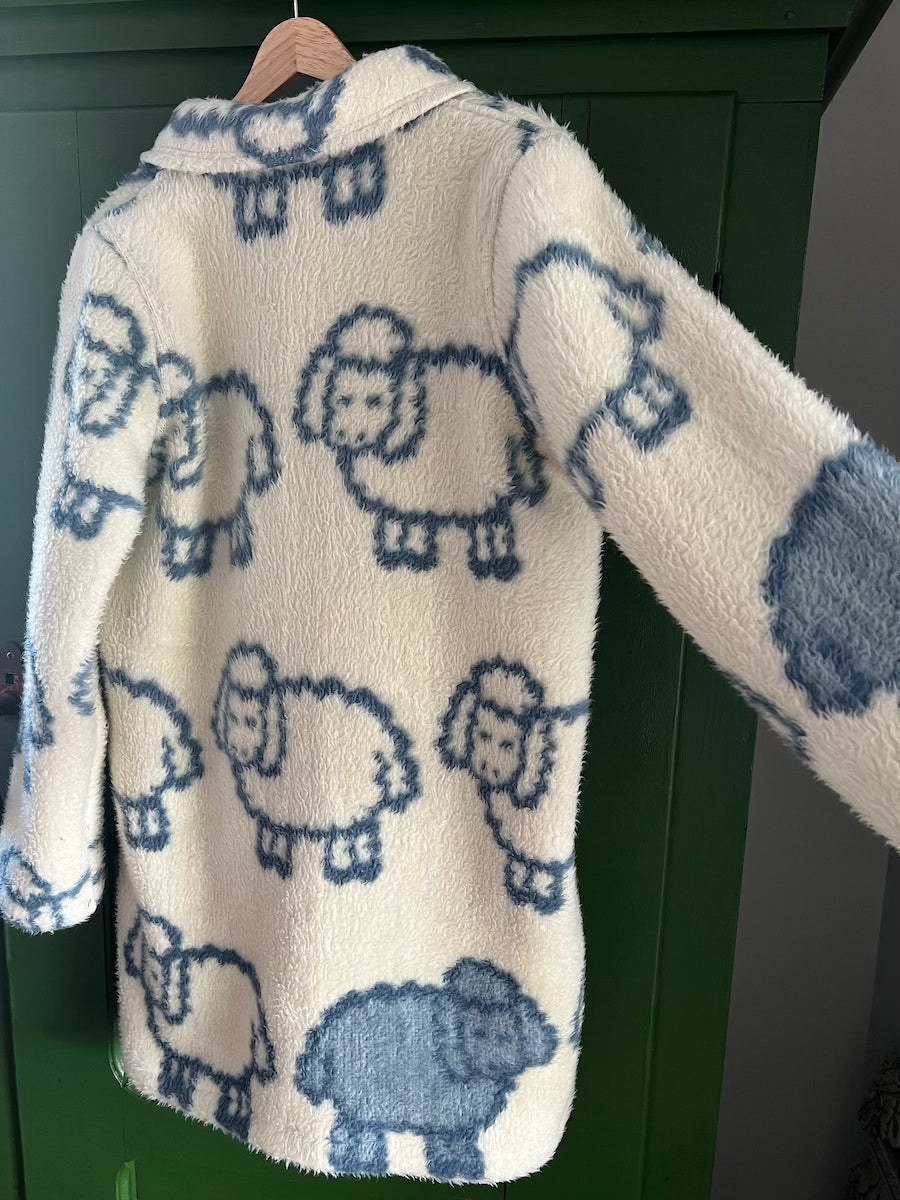 Sheep Blanket Coat With Removable Collar