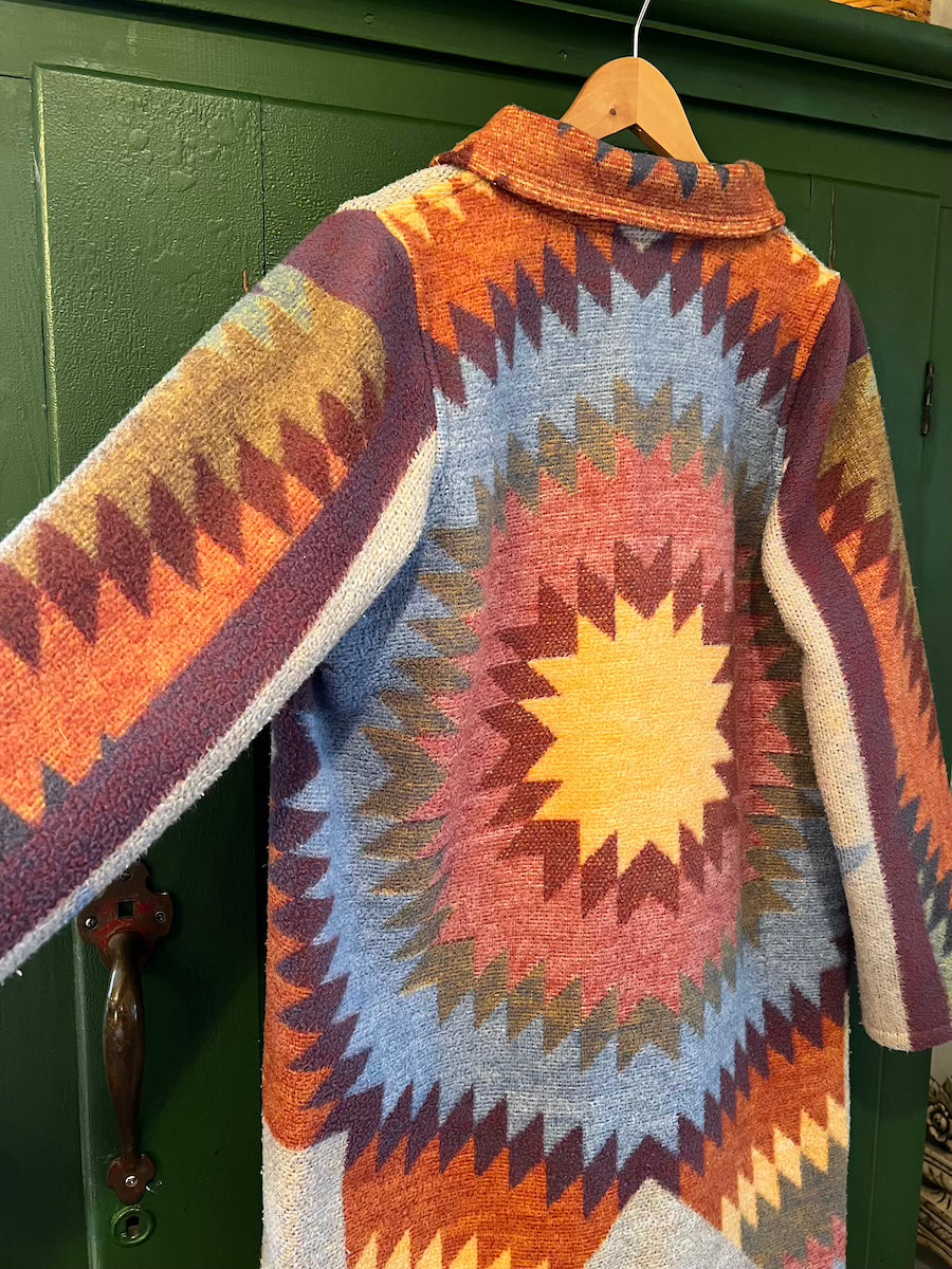 Lone Star Blanket Coat With Removable Collar
