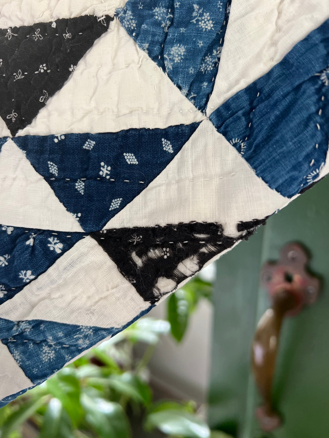 Blue and White Ocean Waves Cropped Chore Style Jacket