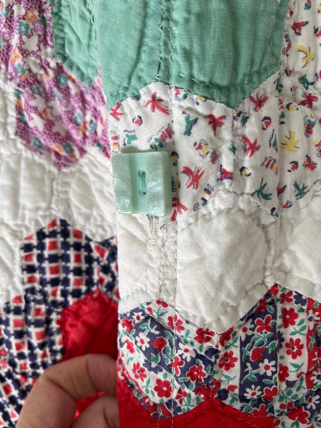Flower Garden Diamond Fields Duster Chore Coat