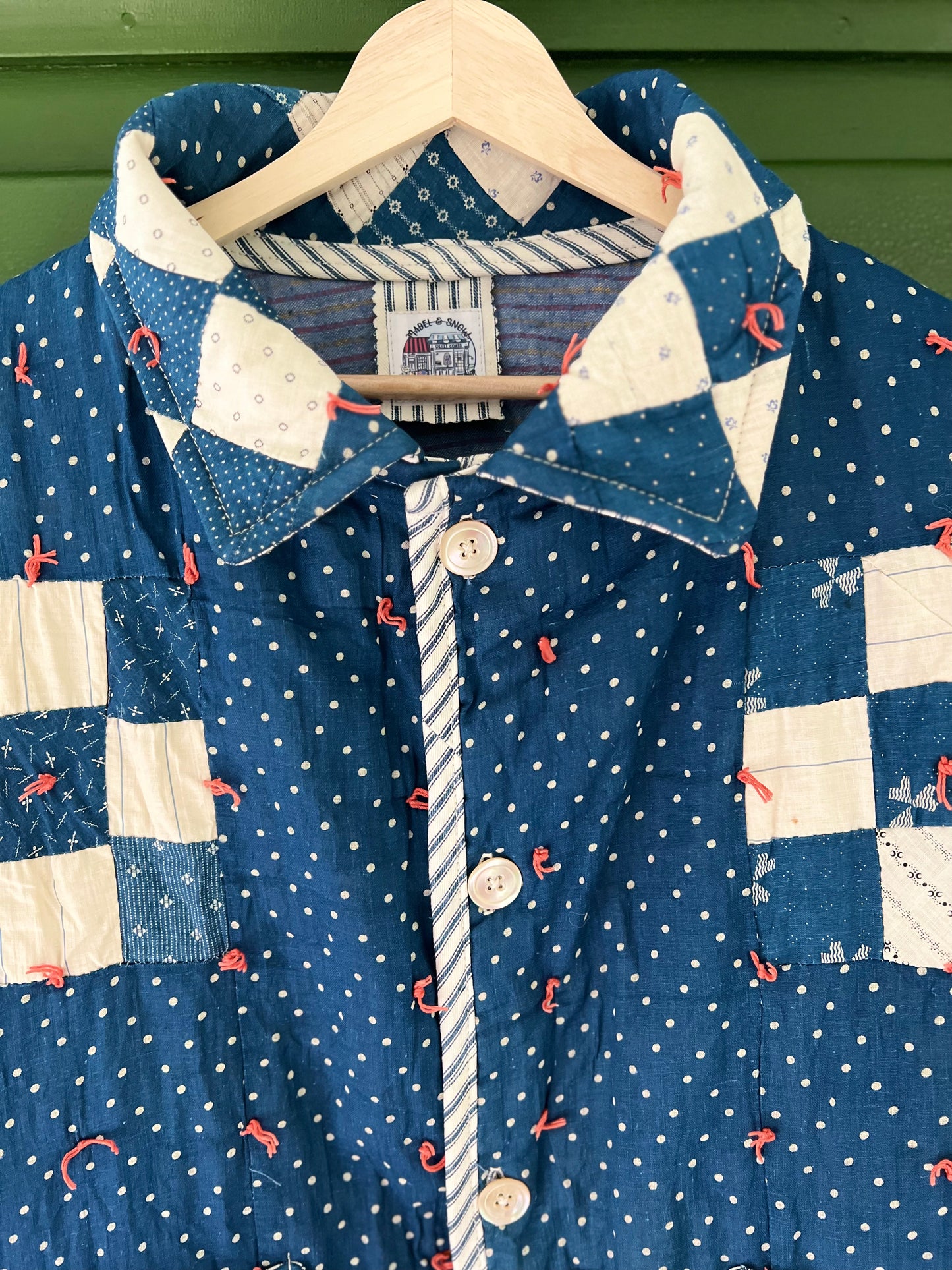 Antique Indigo 9 Patch Mid Length