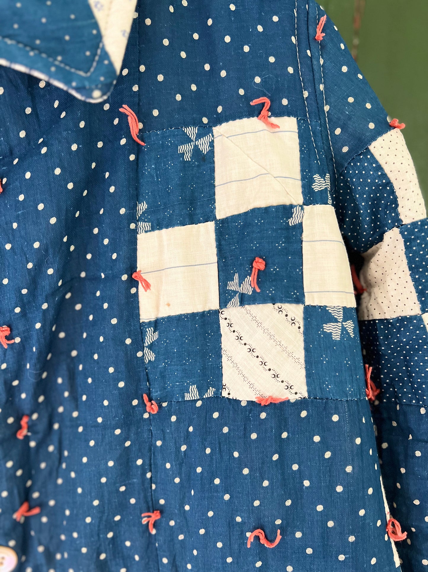 Antique Indigo 9 Patch Mid Length