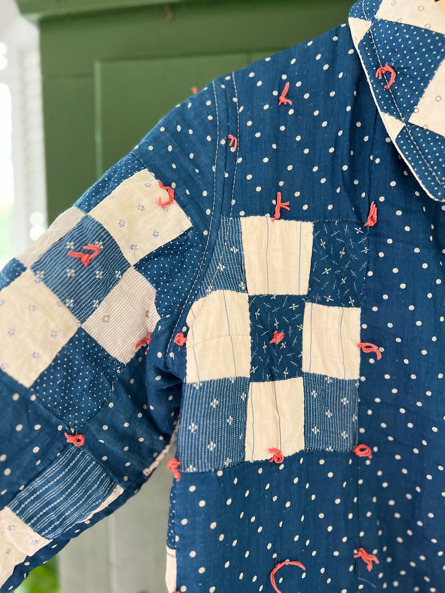 Antique Indigo 9 Patch Mid Length