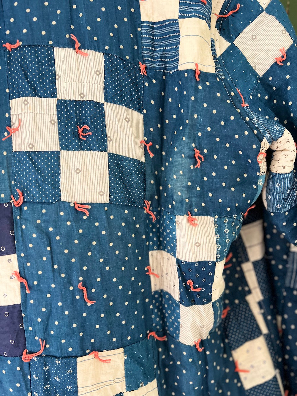 Antique Indigo 9 Patch Mid Length