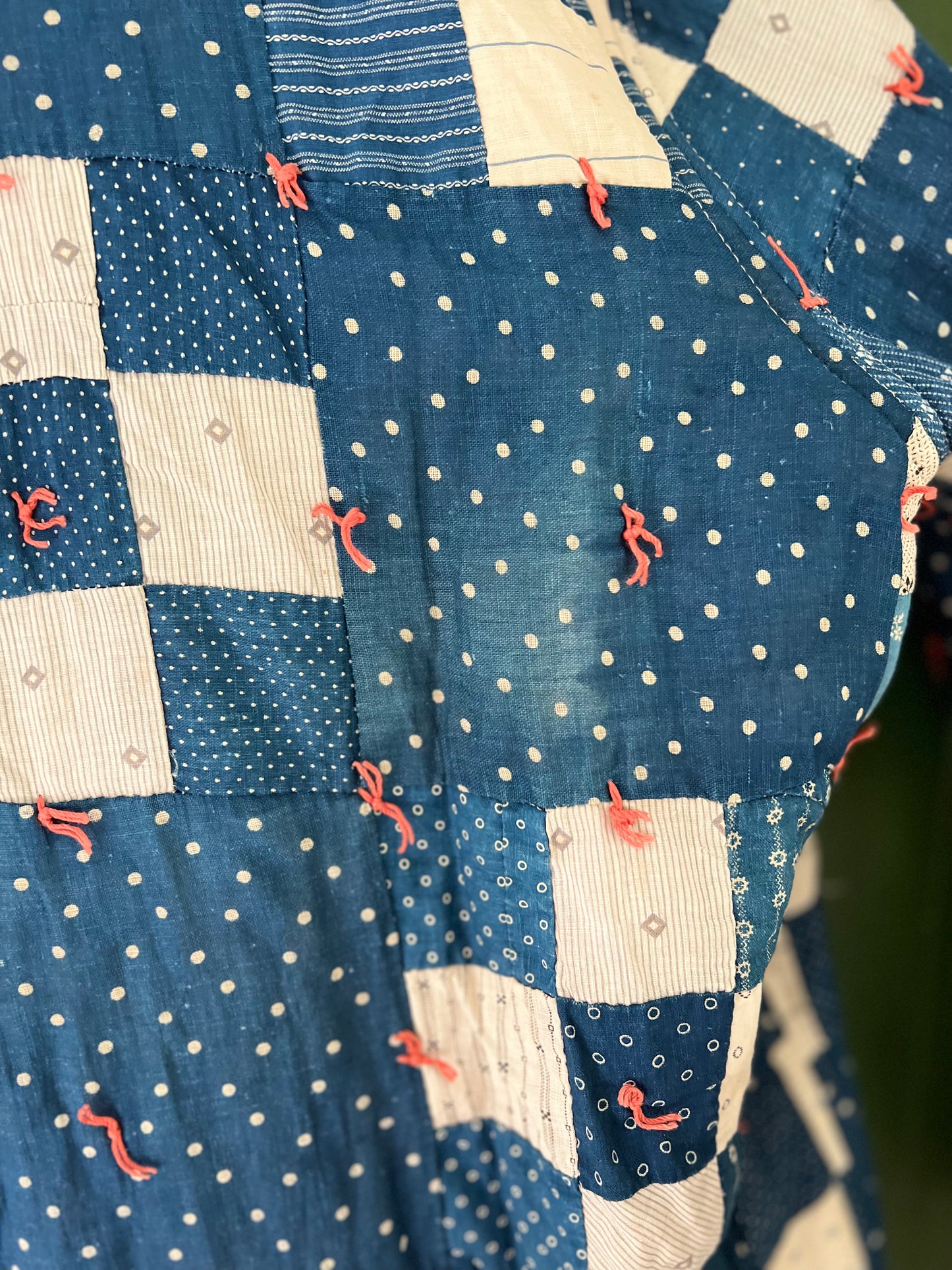 Antique Indigo 9 Patch Mid Length