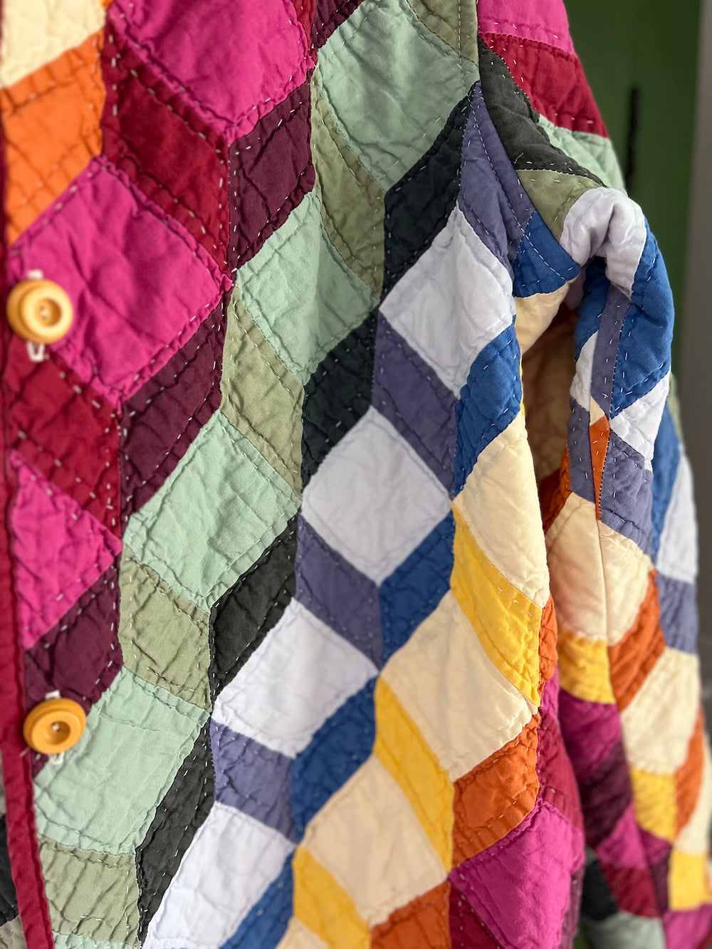 Tumbling Blocks Duster Coat