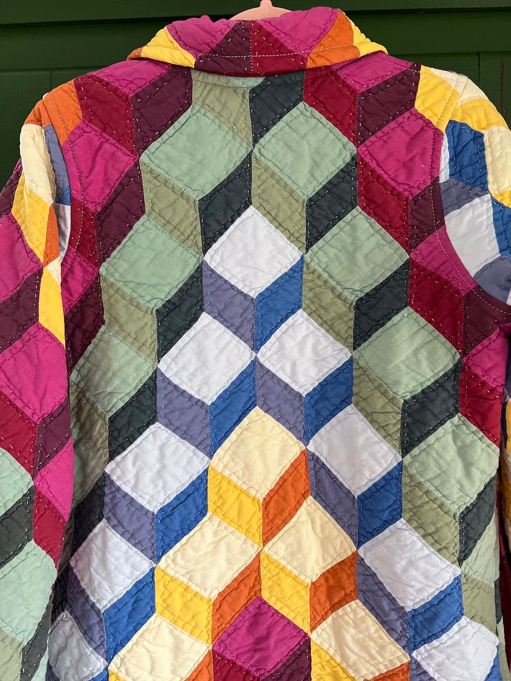 Tumbling Blocks Duster Coat