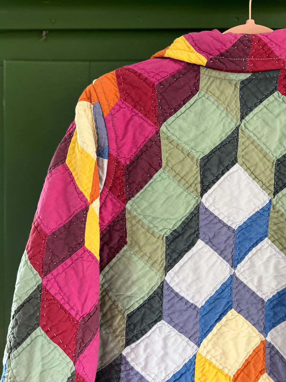 Tumbling Blocks Duster Coat