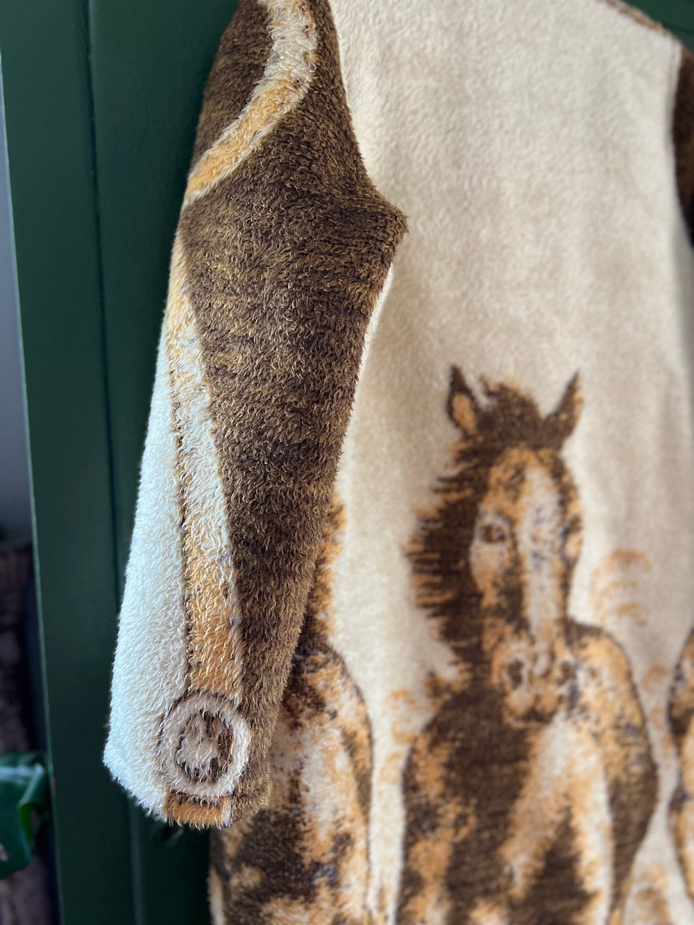 Horses Blanket Coat With Removable Collar and Cuffs