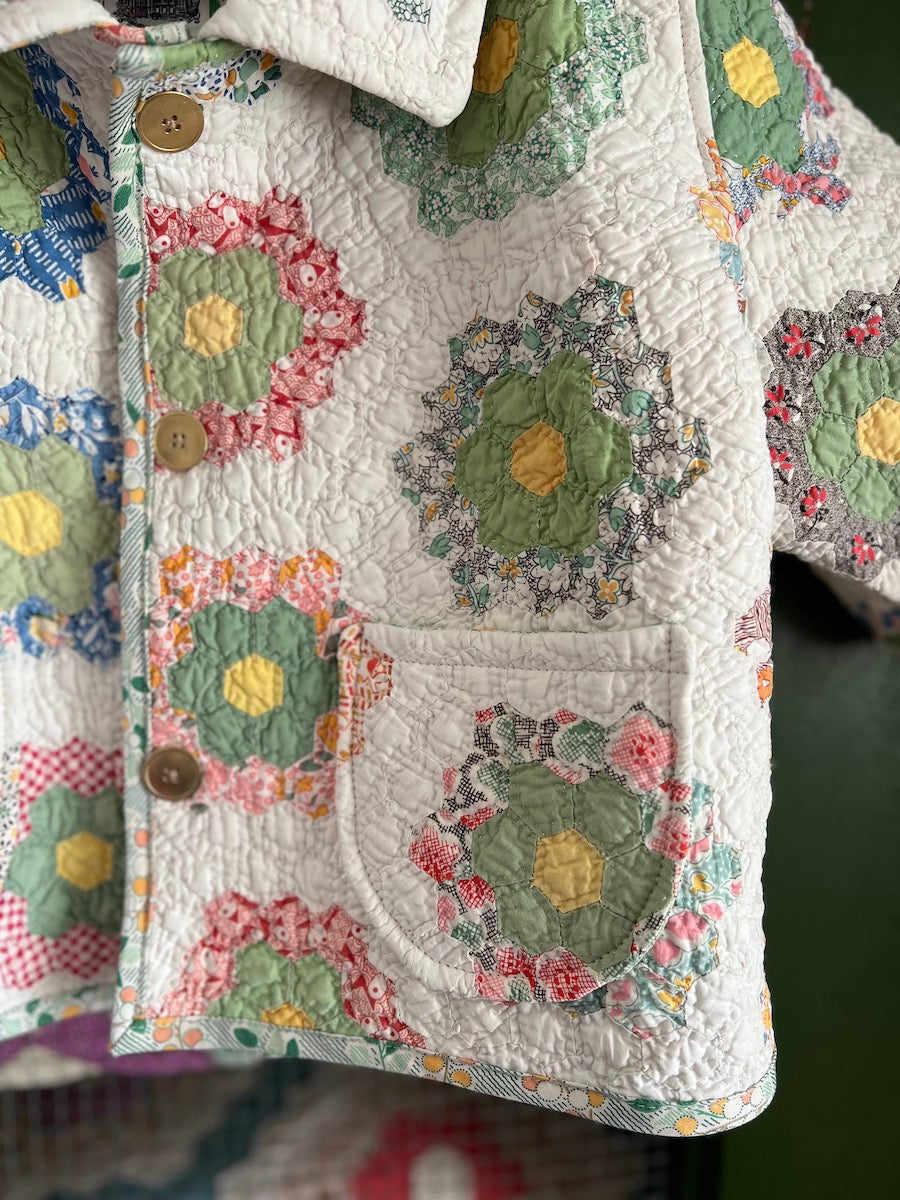 Grandmother's Flower Garden Short Sleeve Jacket