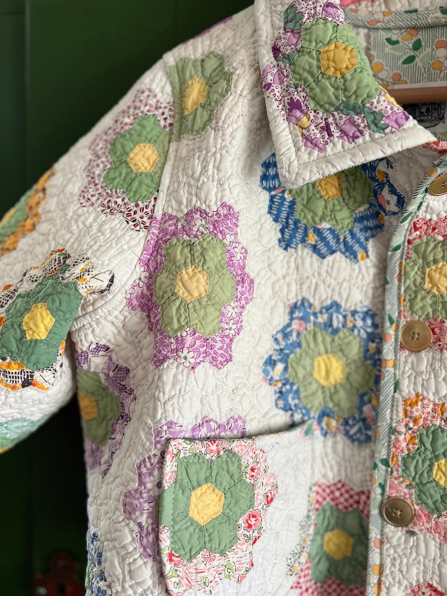 Grandmother's Flower Garden Short Sleeve Jacket