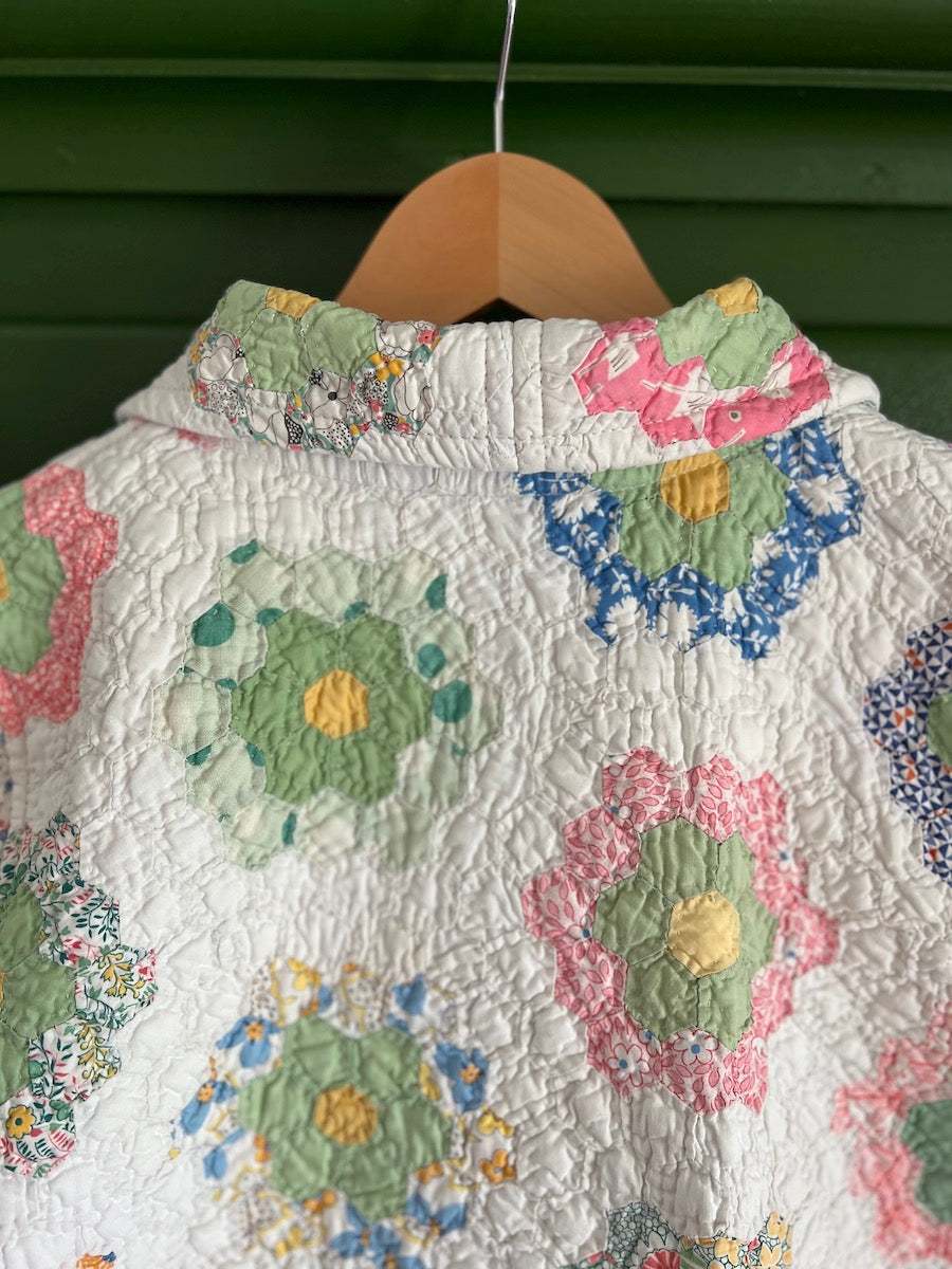 Grandmother's Flower Garden Short Sleeve Jacket