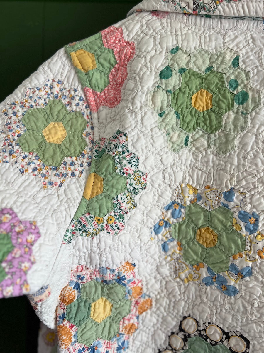 Grandmother's Flower Garden Short Sleeve Jacket