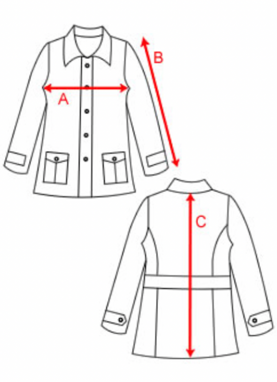 Ocean Waves Duster length chore coat