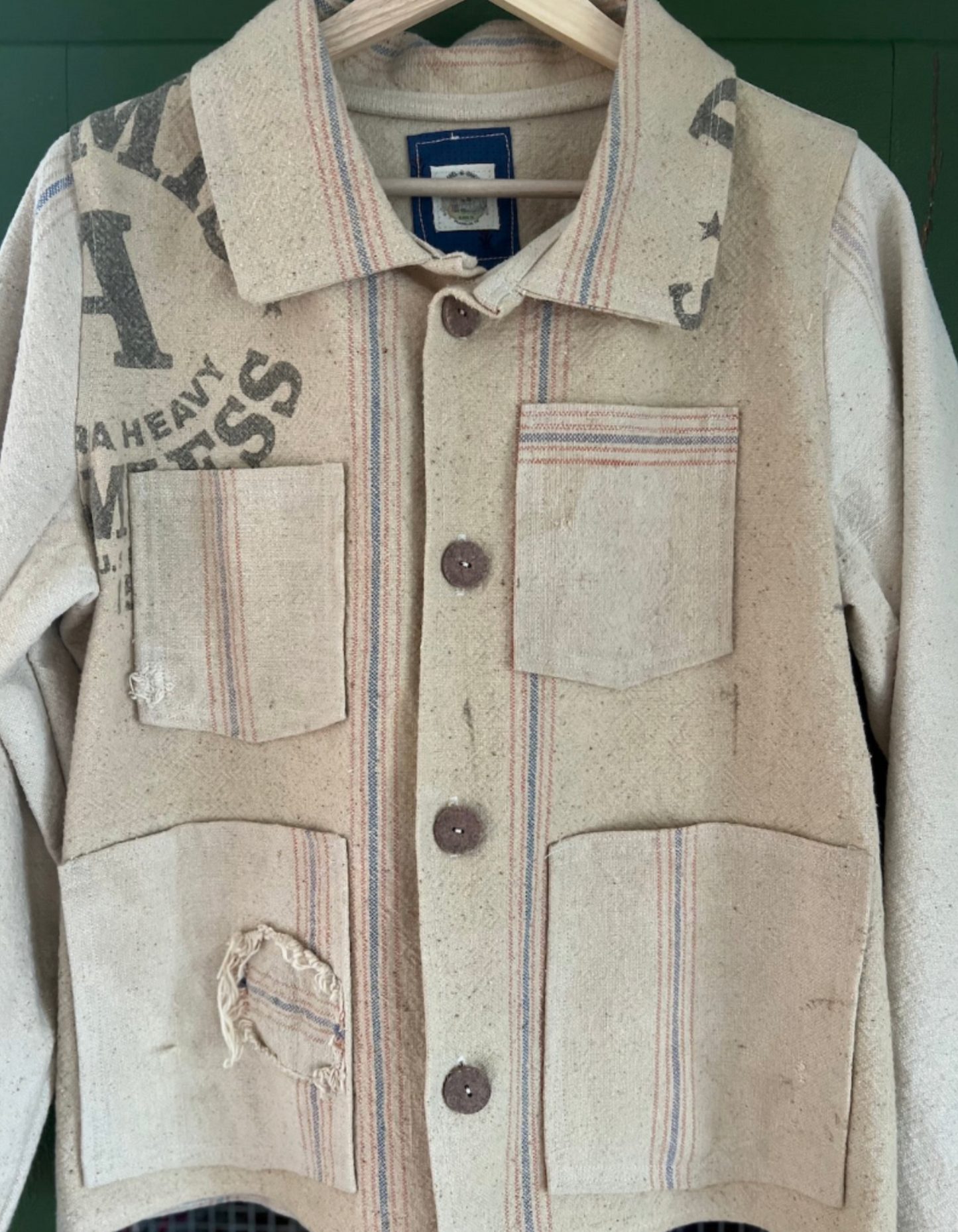 Feed sack Vintage Coat