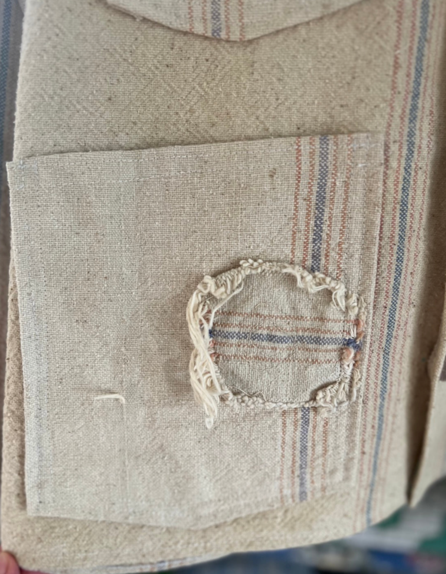 Feed sack Vintage Coat
