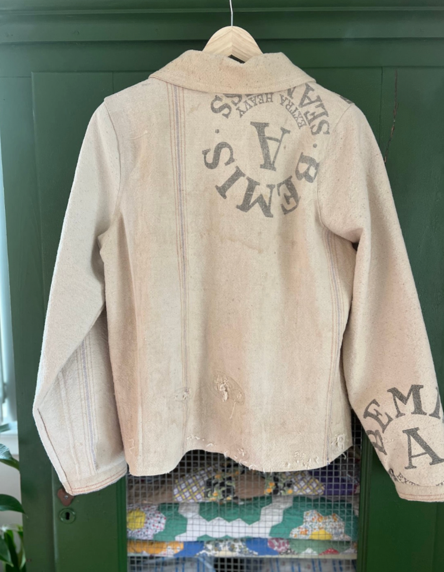 Feed sack Vintage Coat