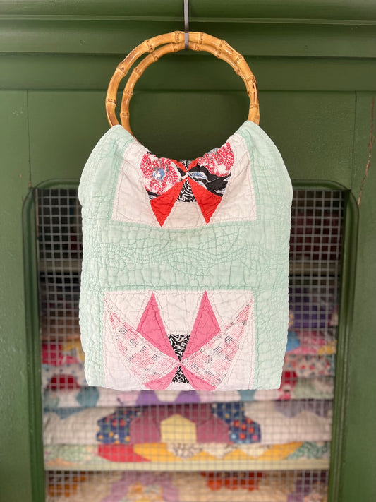 Butterfly Handmade Quilt Handbag/Purse