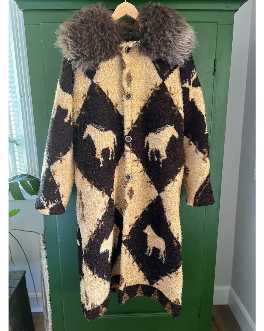 Animals Blanket Coat With Removable Collar