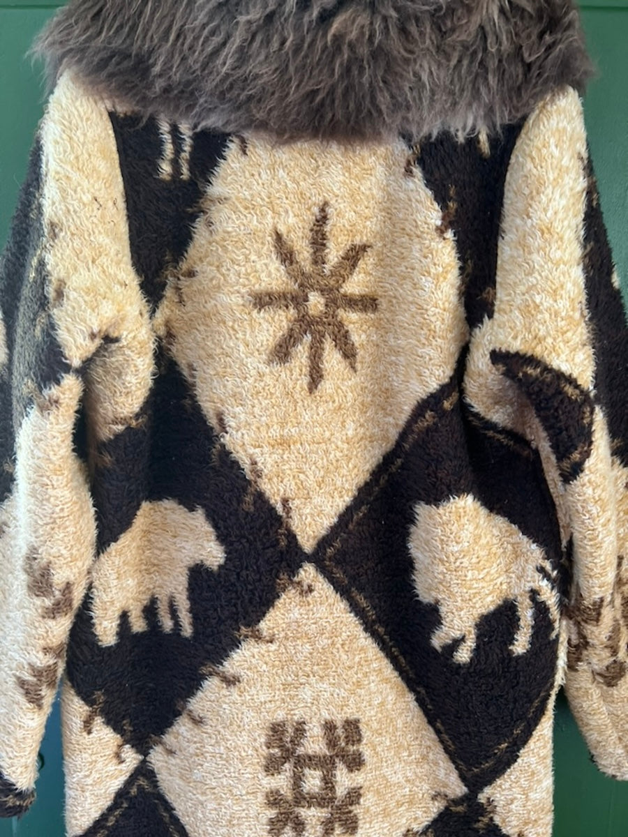 Animals Blanket Coat With Removable Collar