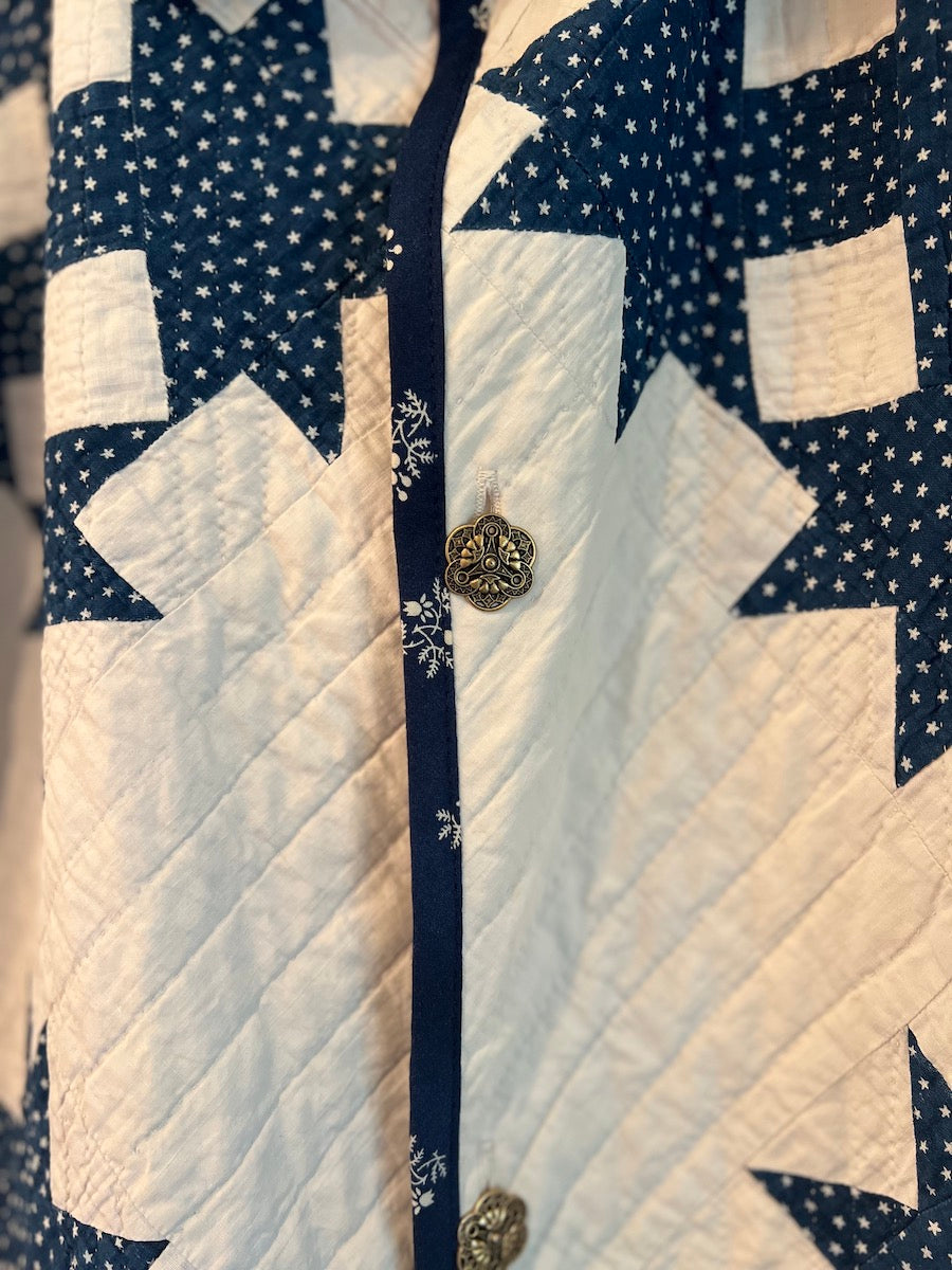 Lily Quilt Pattern Duster length chore coat