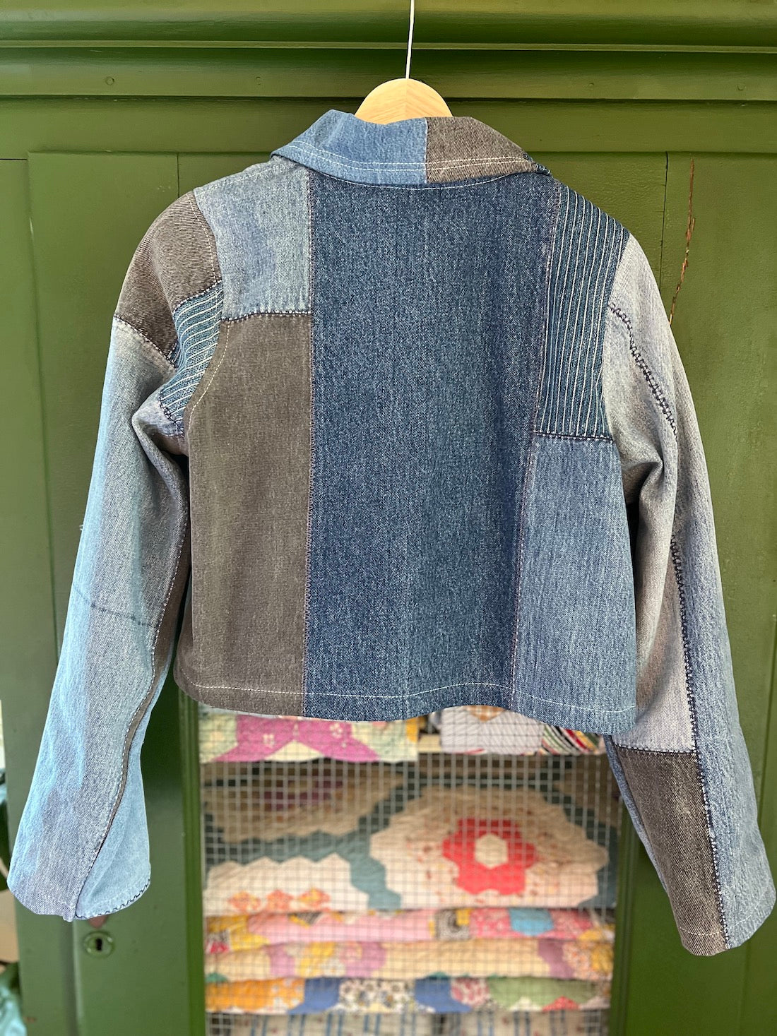 Cropped Vintage Denim Jacket