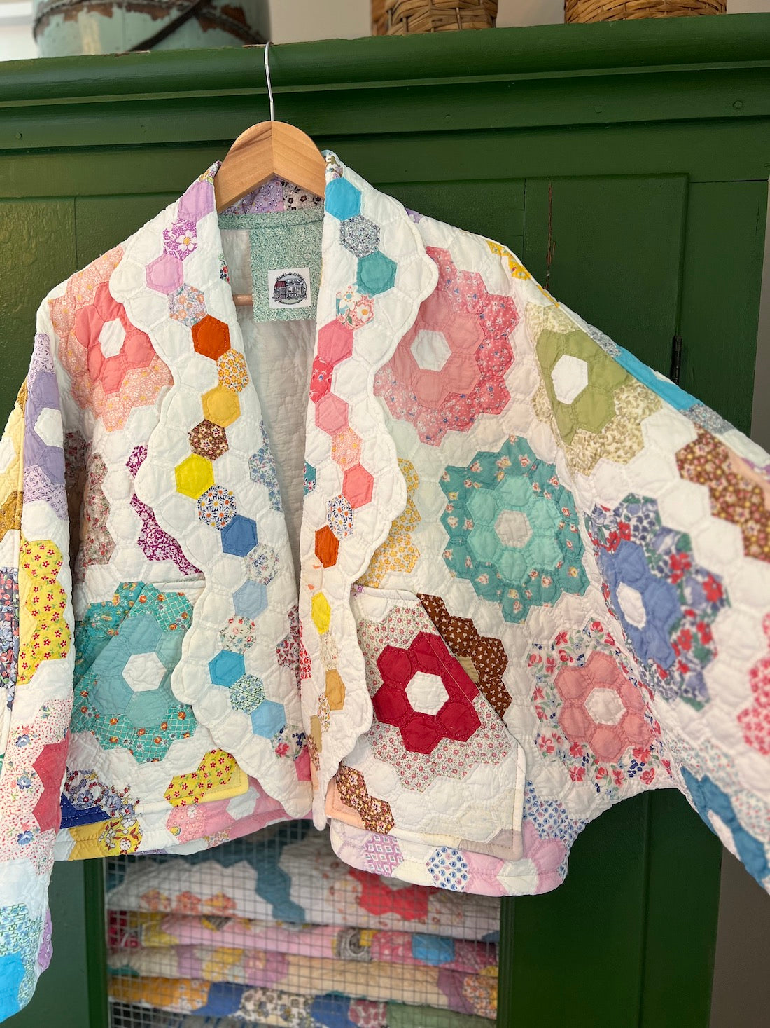 Grandmothers Flower Garden Hummingbird Jacket