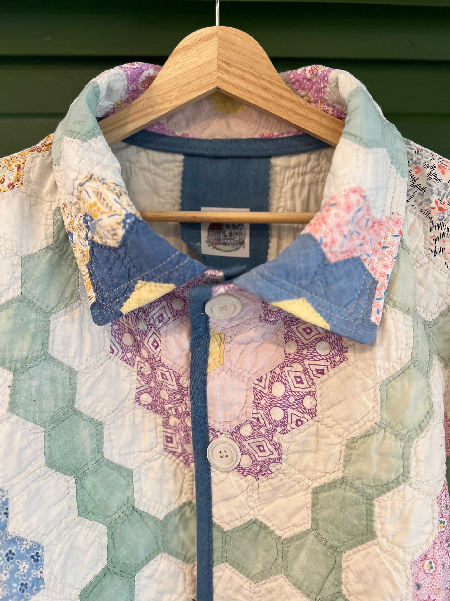 Grandmother's Flower Garden Jacket with Removable Collar