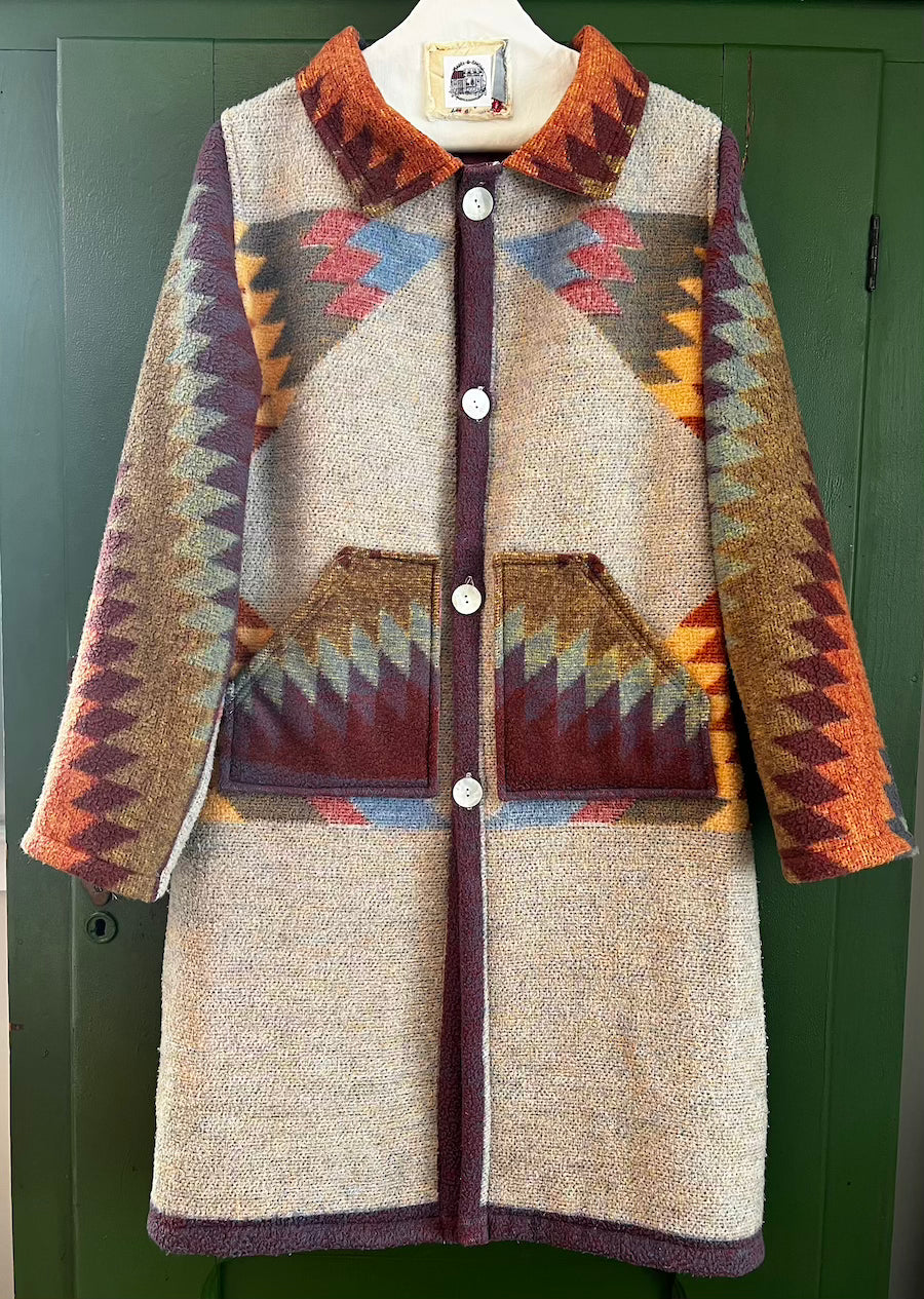 Lone Star Blanket Coat With Removable Collar