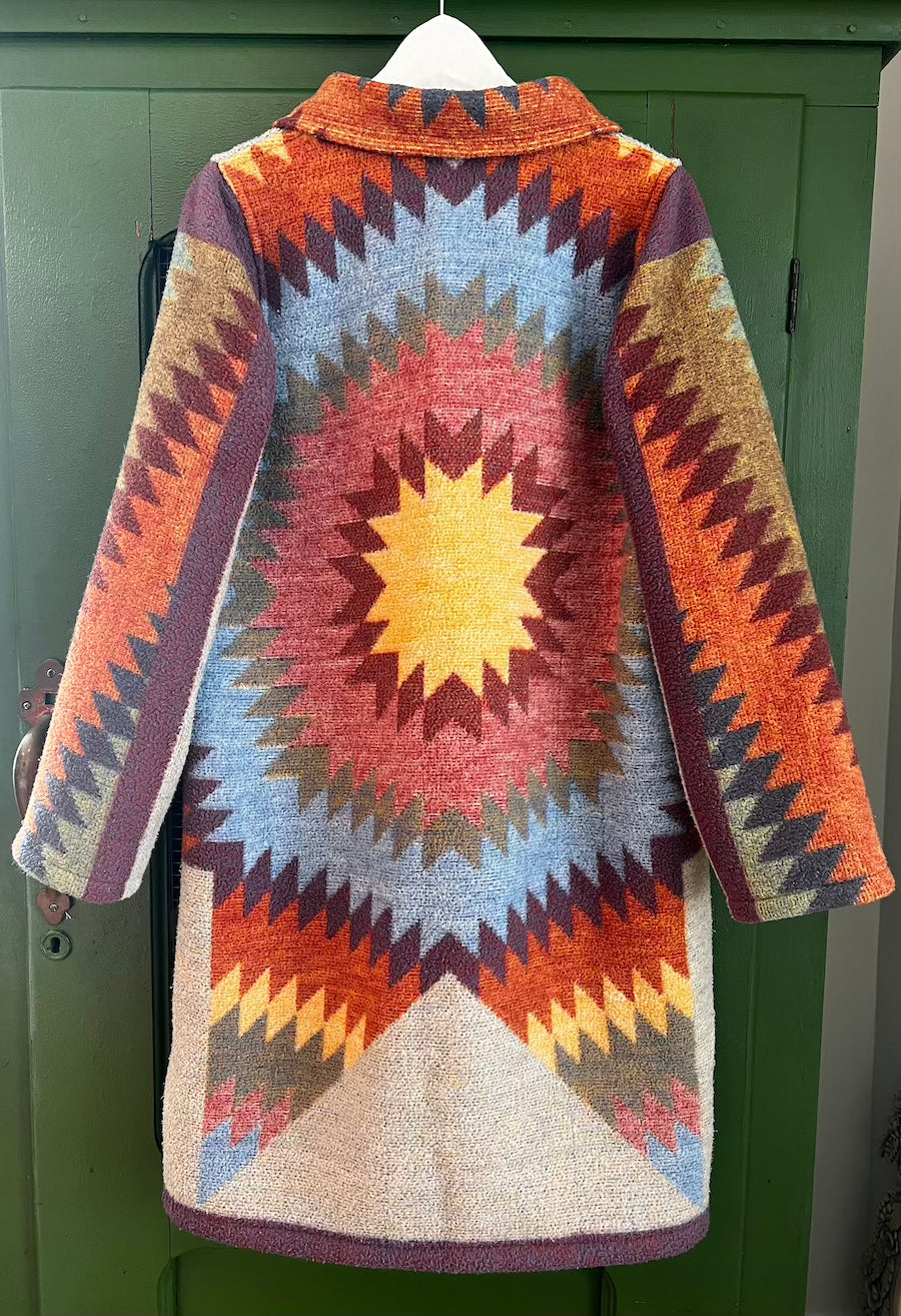 Lone Star Blanket Coat With Removable Collar