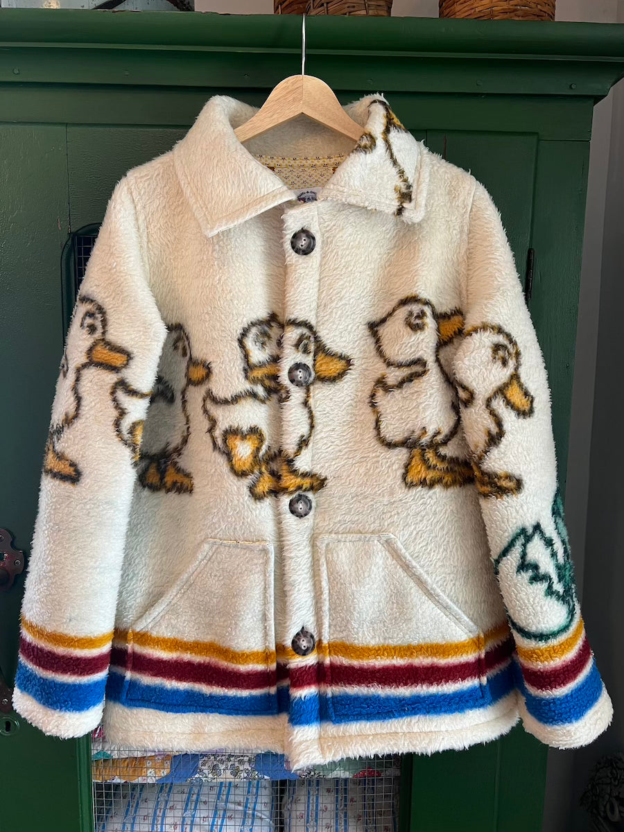 Baby Duck Blanket Coat with Removable Collar