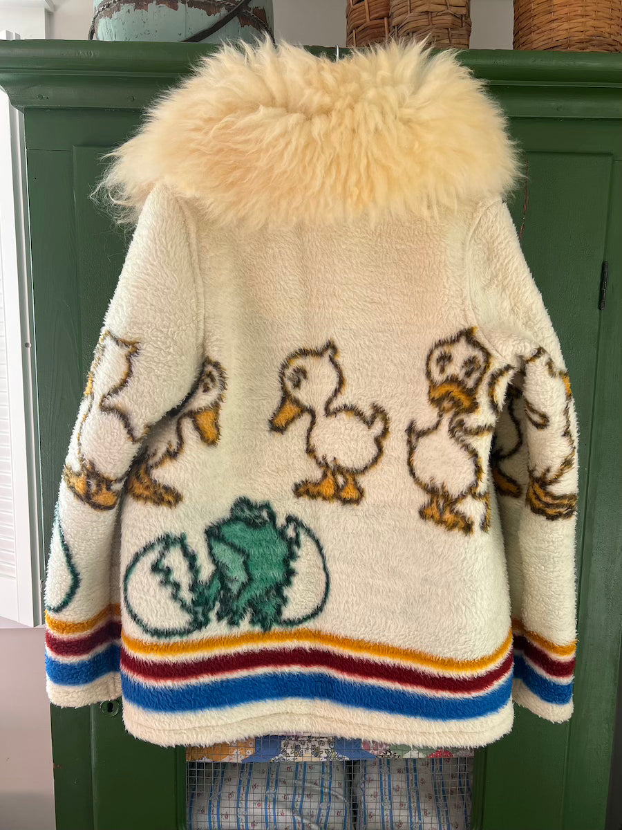 Baby Duck Blanket Coat with Removable Collar