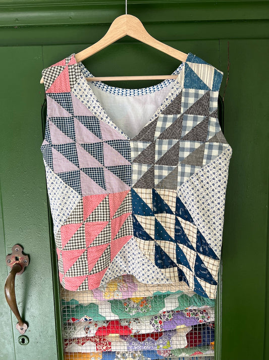 Ocean Waves Quilt Top Tank