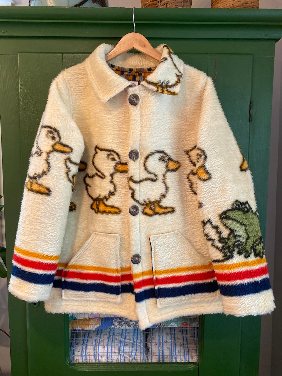 Baby Duck Blanket Coat With Removable Collar