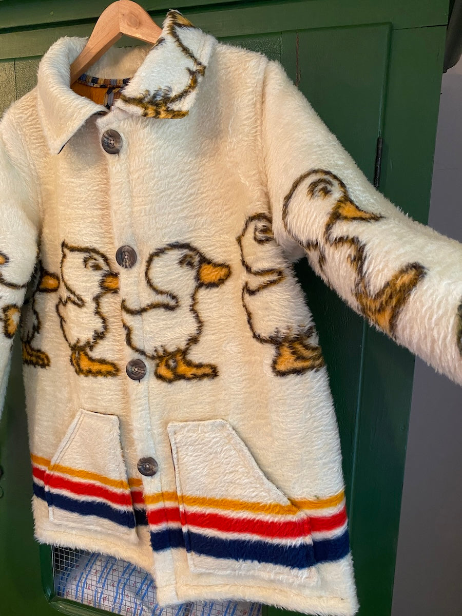 Baby Duck Blanket Coat With Removable Collar