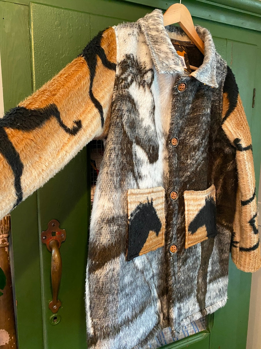 Horses Blanket Coat With Removable Collar