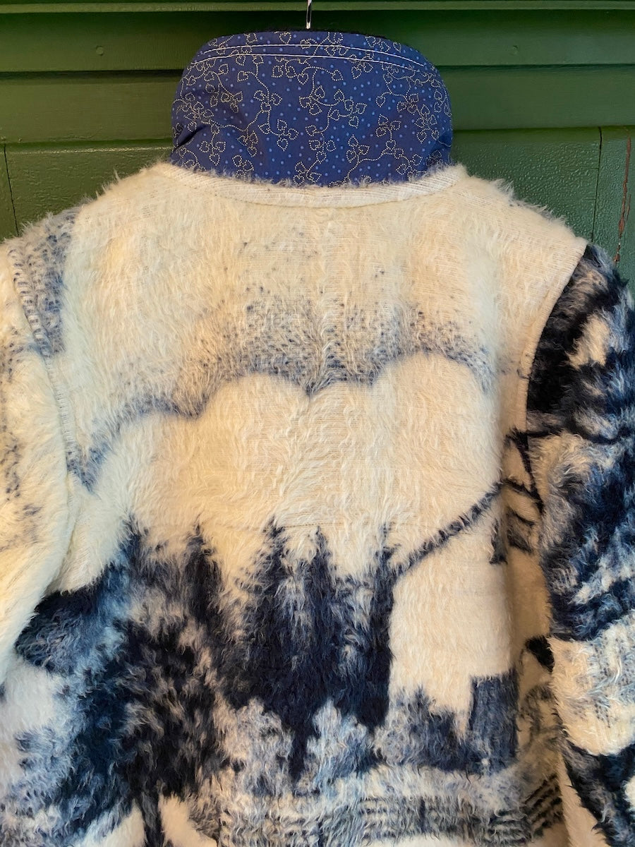 Cows Blanket Coat With Removable Collar