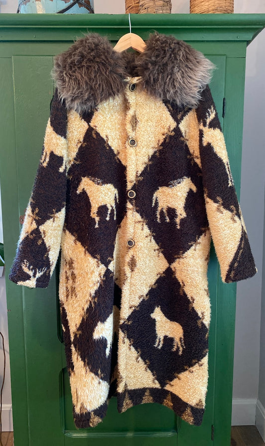 Animals Blanket Coat With Removable Collar