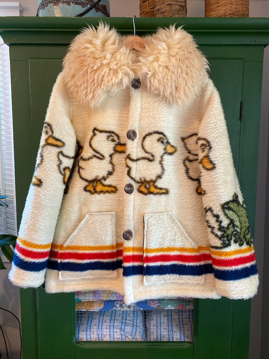 Baby Duck Blanket Coat With Removable Collar