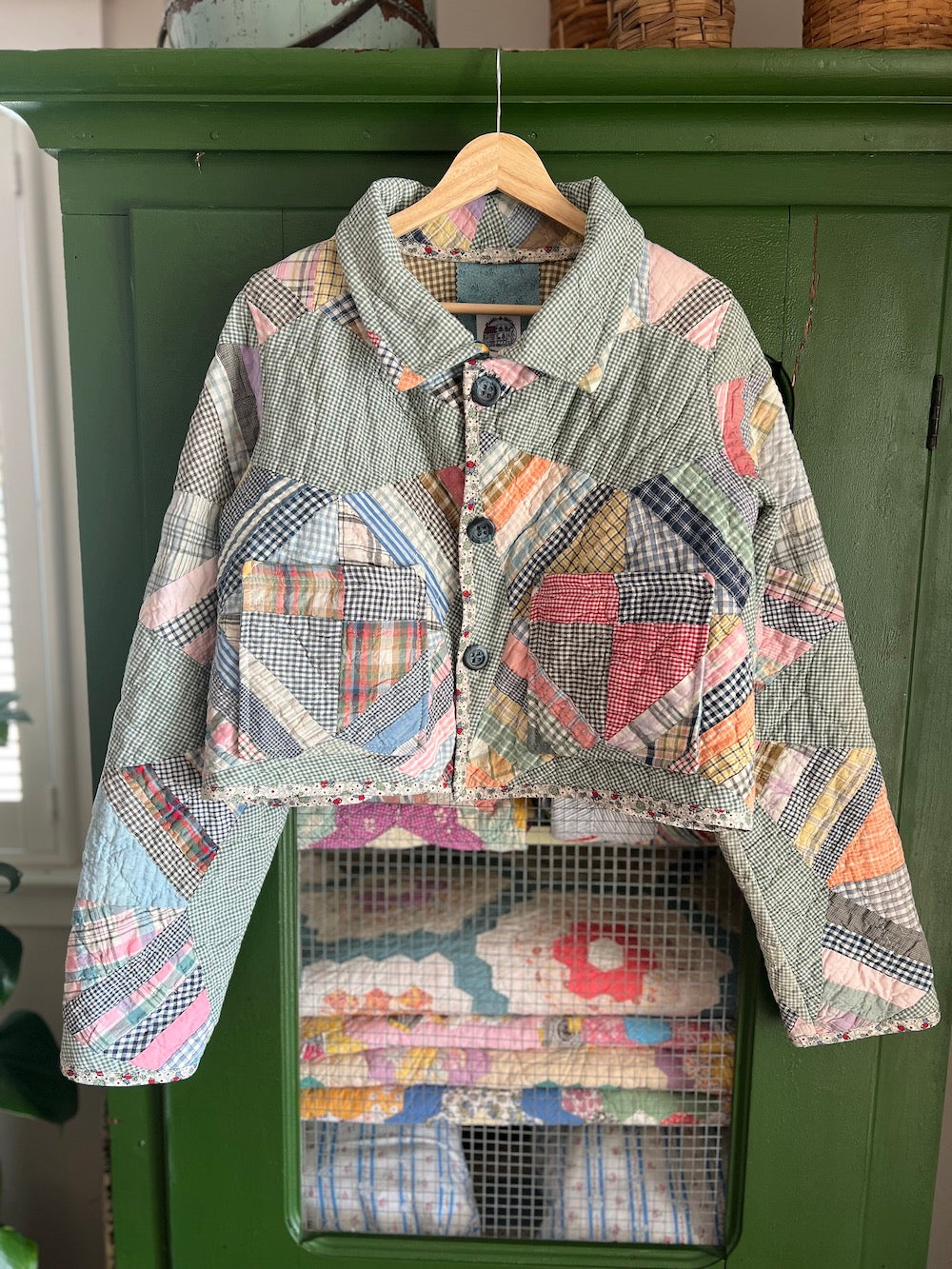 Rocky Road to Kansas Cropped Jacket with Removable Collar