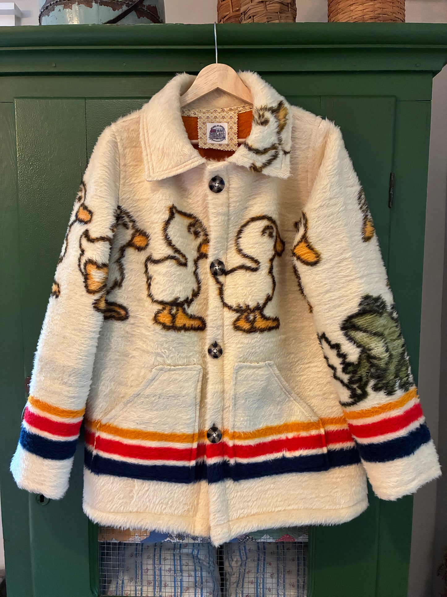 Baby Duck Blanket Coat with Removable Collar