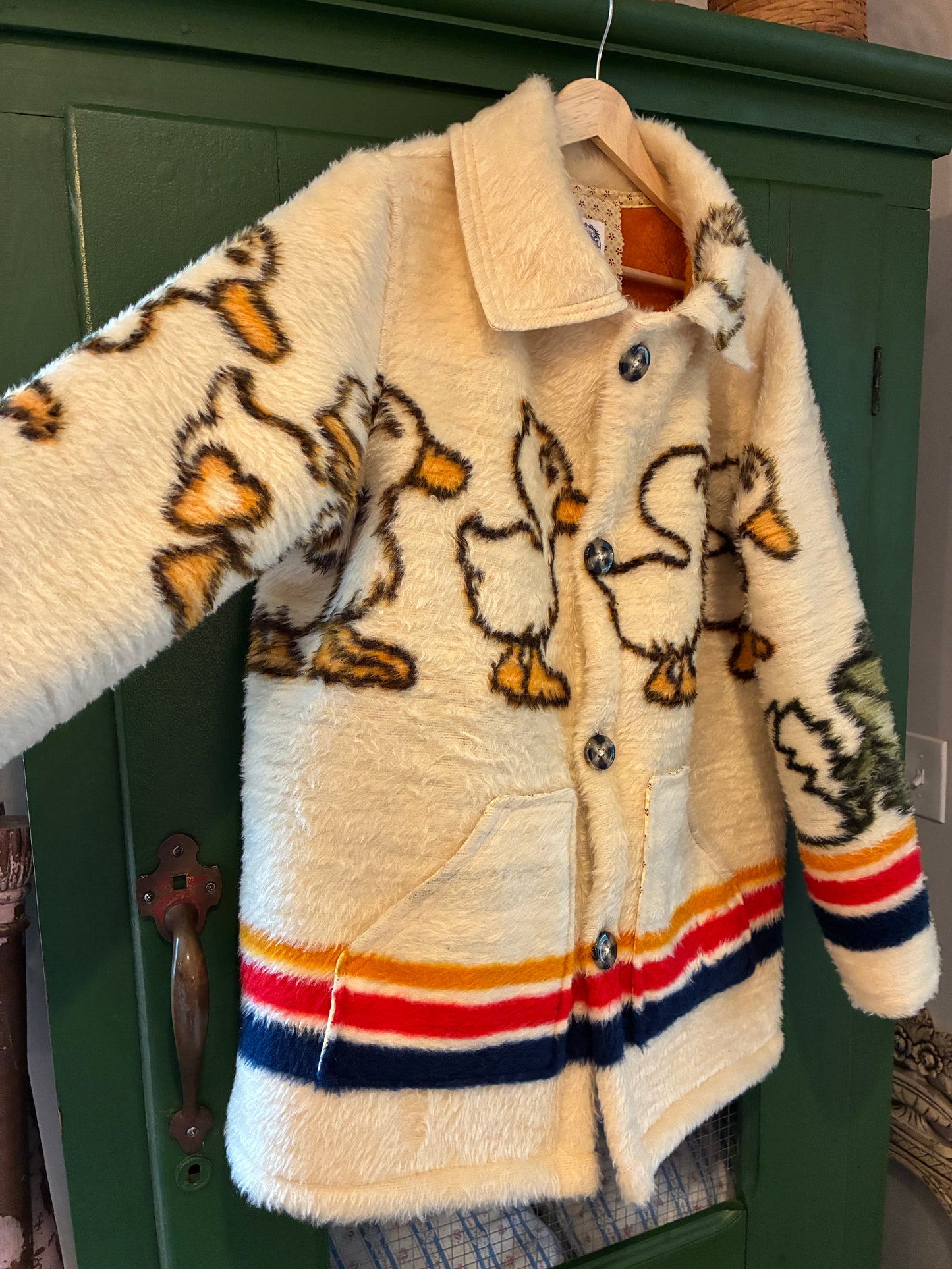 Baby Duck Blanket Coat with Removable Collar