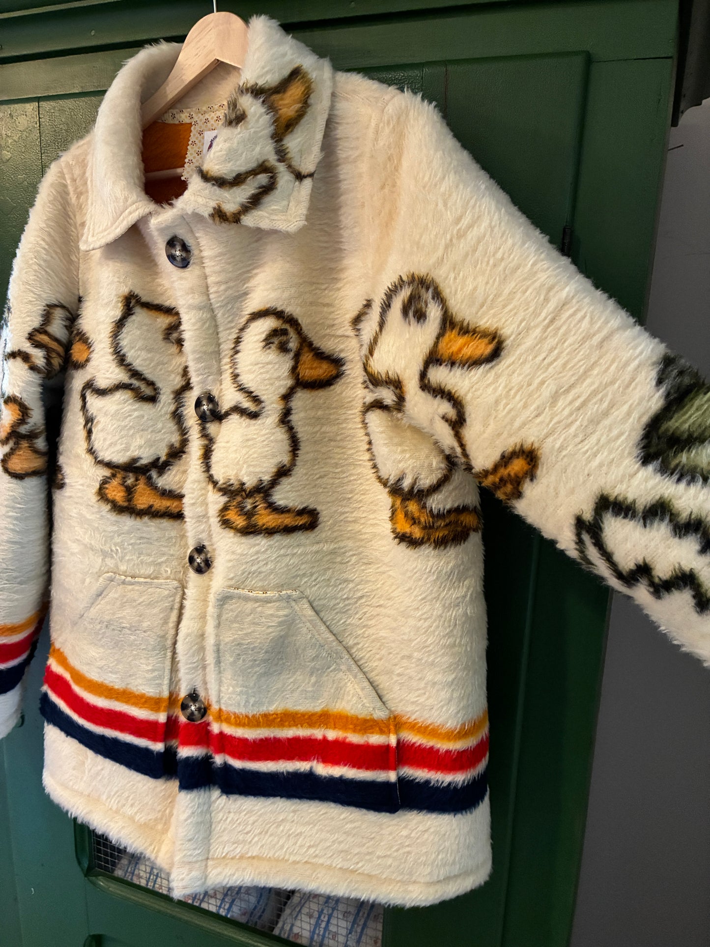 Baby Duck Blanket Coat with Removable Collar