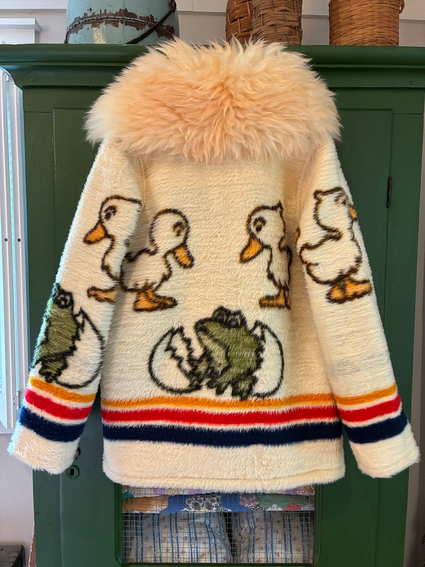Baby Duck Blanket Coat with Removable Collar