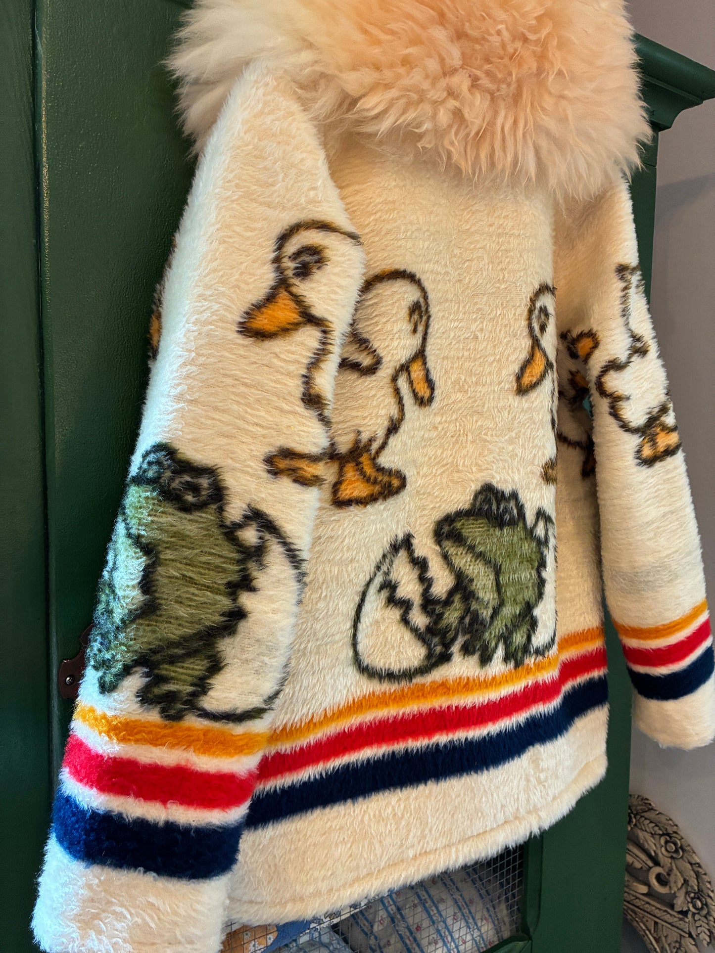 Baby Duck Blanket Coat with Removable Collar