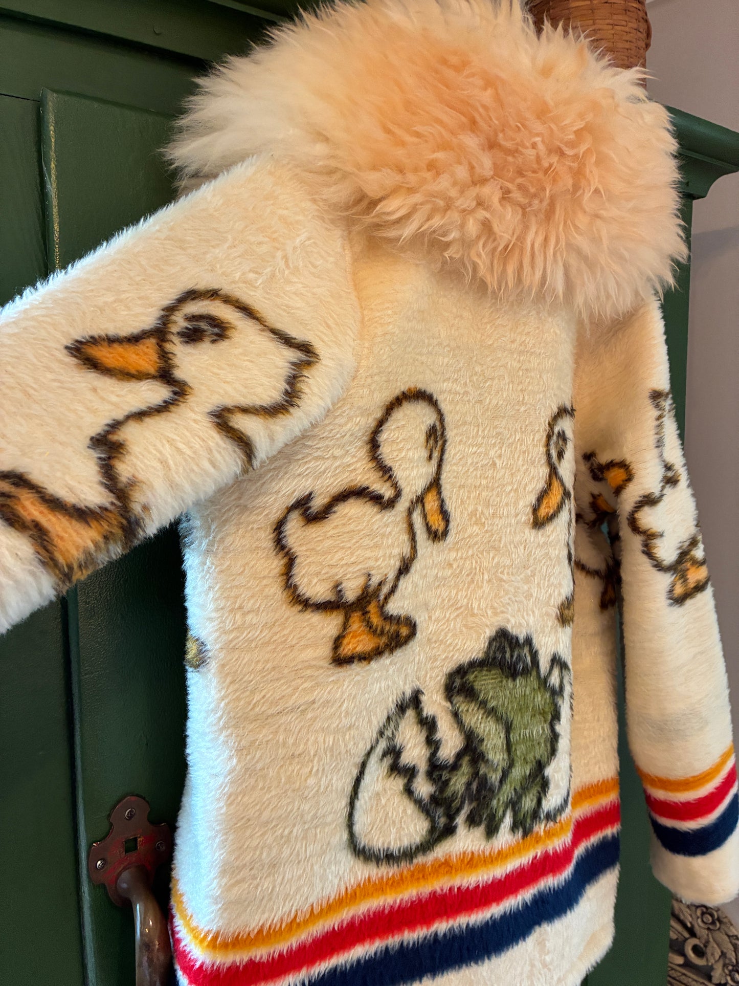 Baby Duck Blanket Coat with Removable Collar